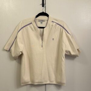 Cream Short Sleeve Urban Outfitters top